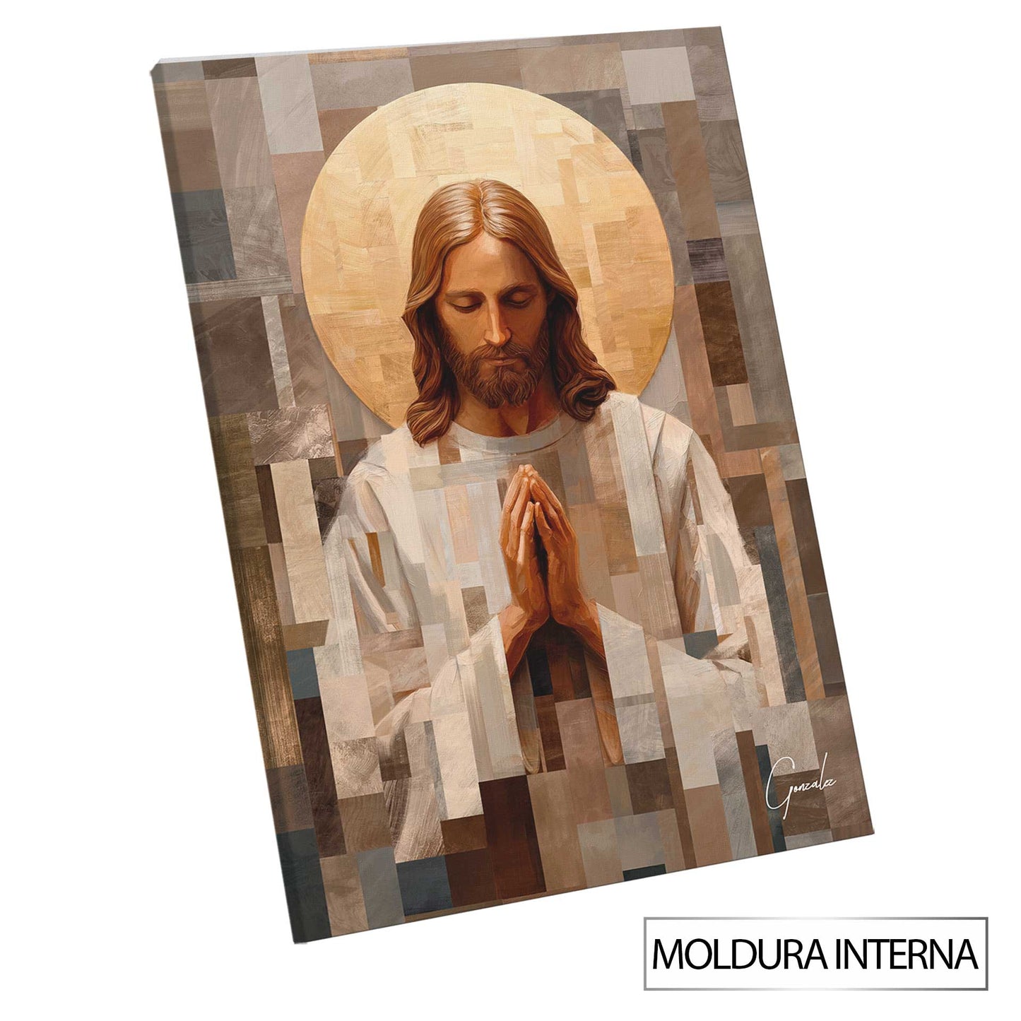 Christ's Prayer Painting by Madeirart - Modern Religious Wall Art - Image 8