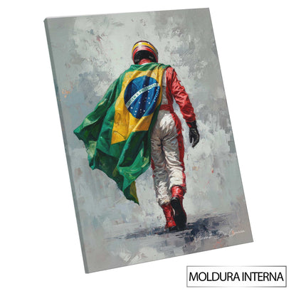 Eight-image collection featuring The Brazilian Hero Painting in various angles