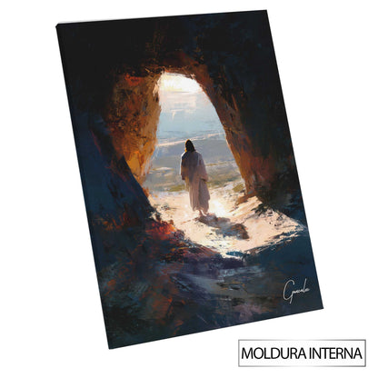 Overall piece conveys hope, serenity, and spiritual awakening.