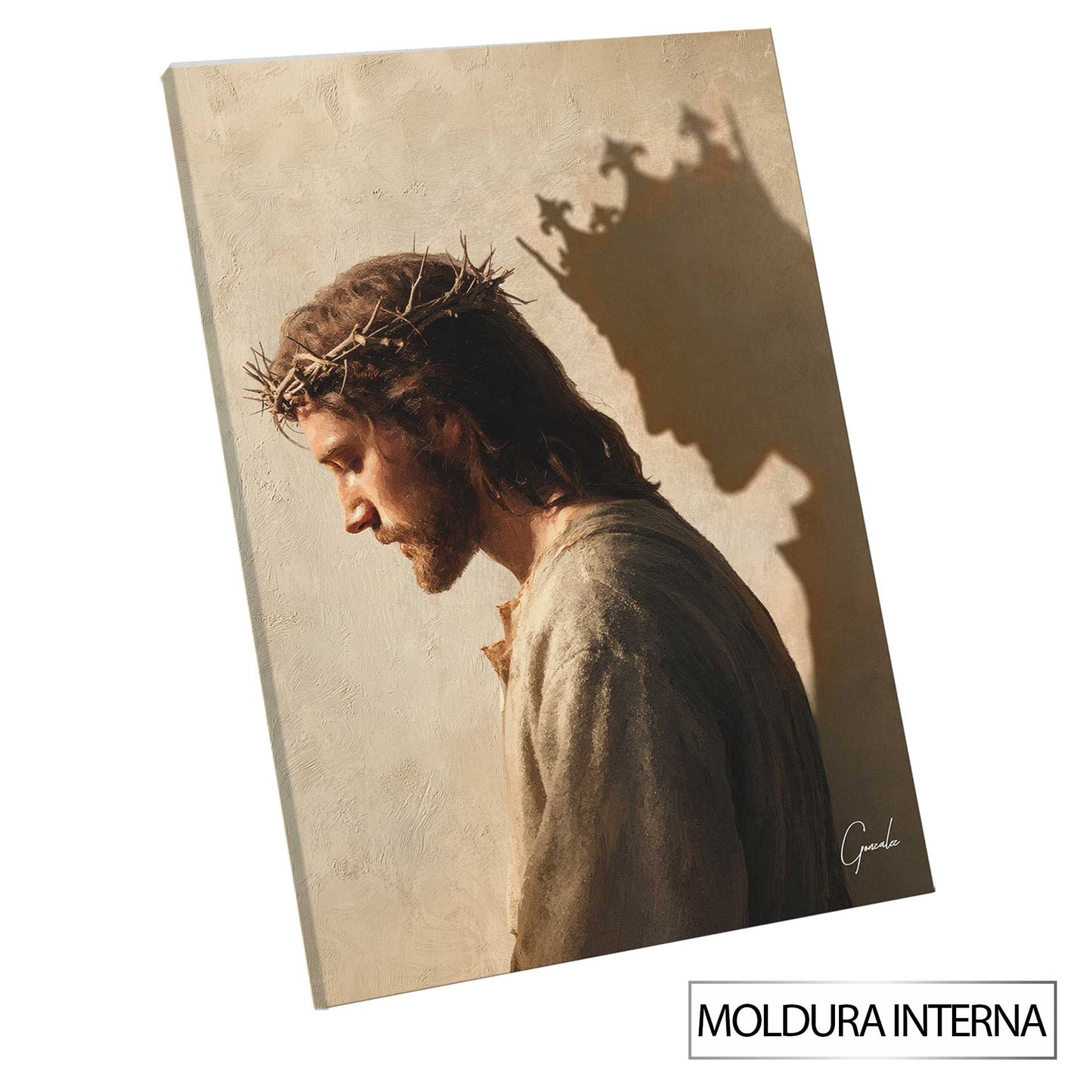 Centerpiece wall art with a spiritual, kingly mood