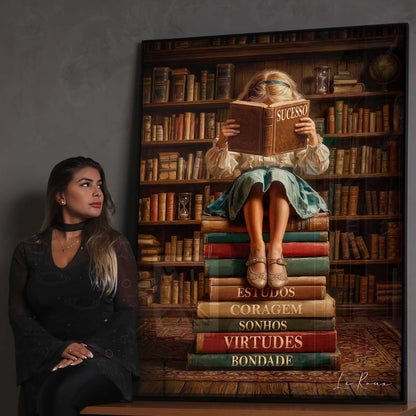 Wall art suitable for a study or children's room with a literary theme