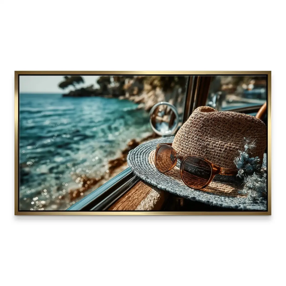 Calm, blue-toned wall art suitable for living rooms or bedrooms