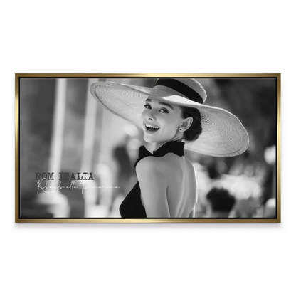 Audrey Hepburn Italy Canvas Art – Classic Hollywood Wall Decor - Image 6