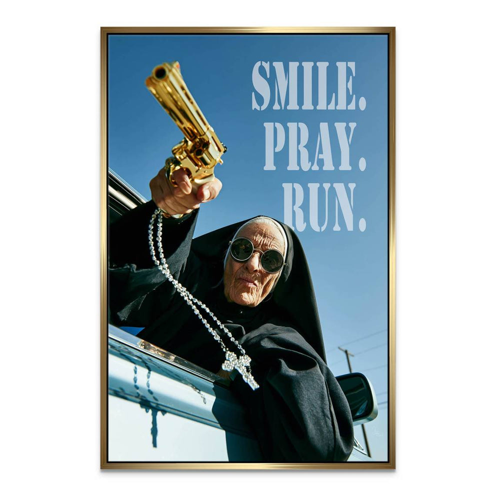 Modern edgy wall art suitable for offices or entertainment rooms with a vivid background.