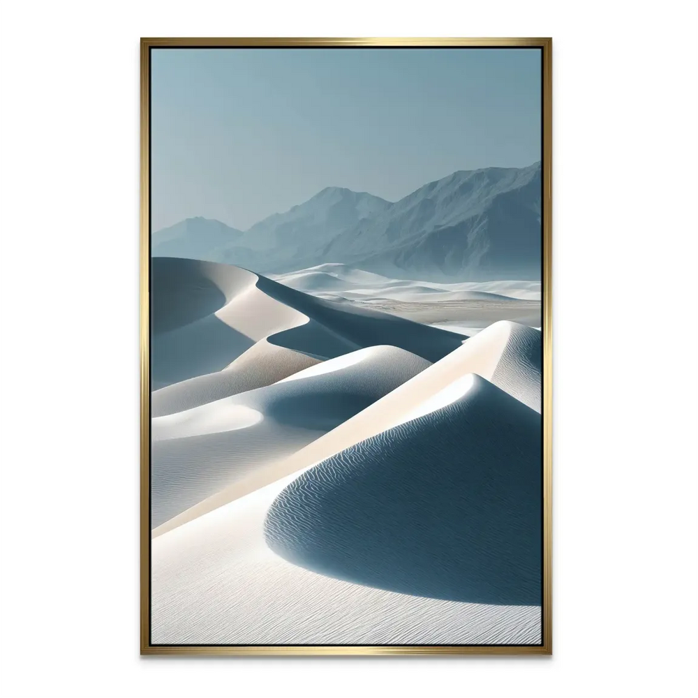 Modern minimalist desert landscape artwork suitable for living rooms