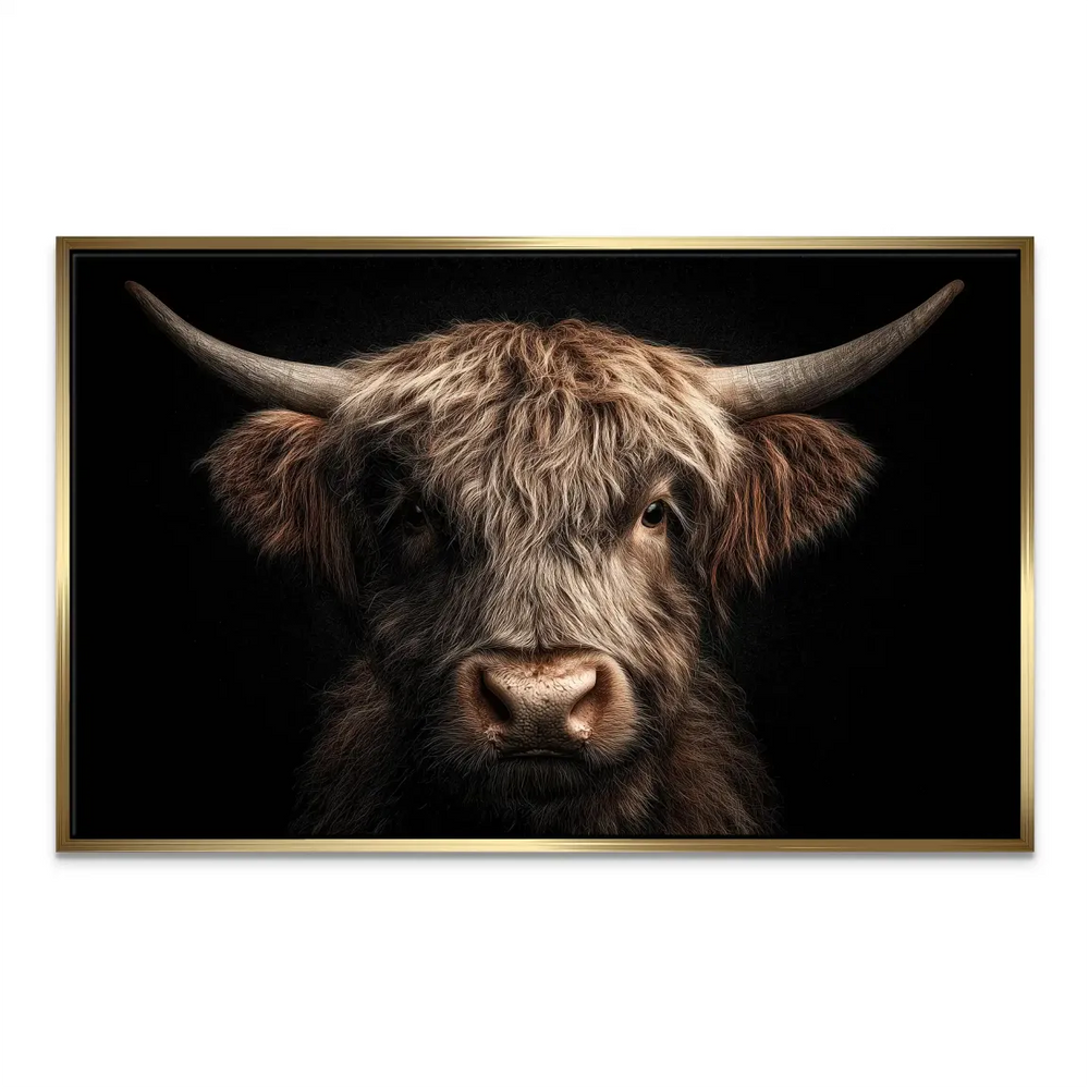 Realistic animal portrait canvas for farmhouse decor