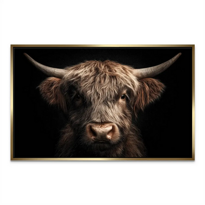 Realistic animal portrait canvas for farmhouse decor