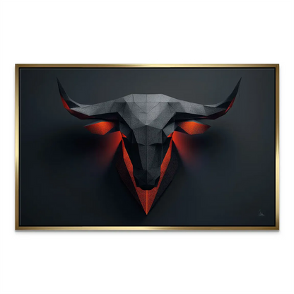 Noble Bull Head Canvas Art — Geometric Low-Poly Wall Decor - Image 7