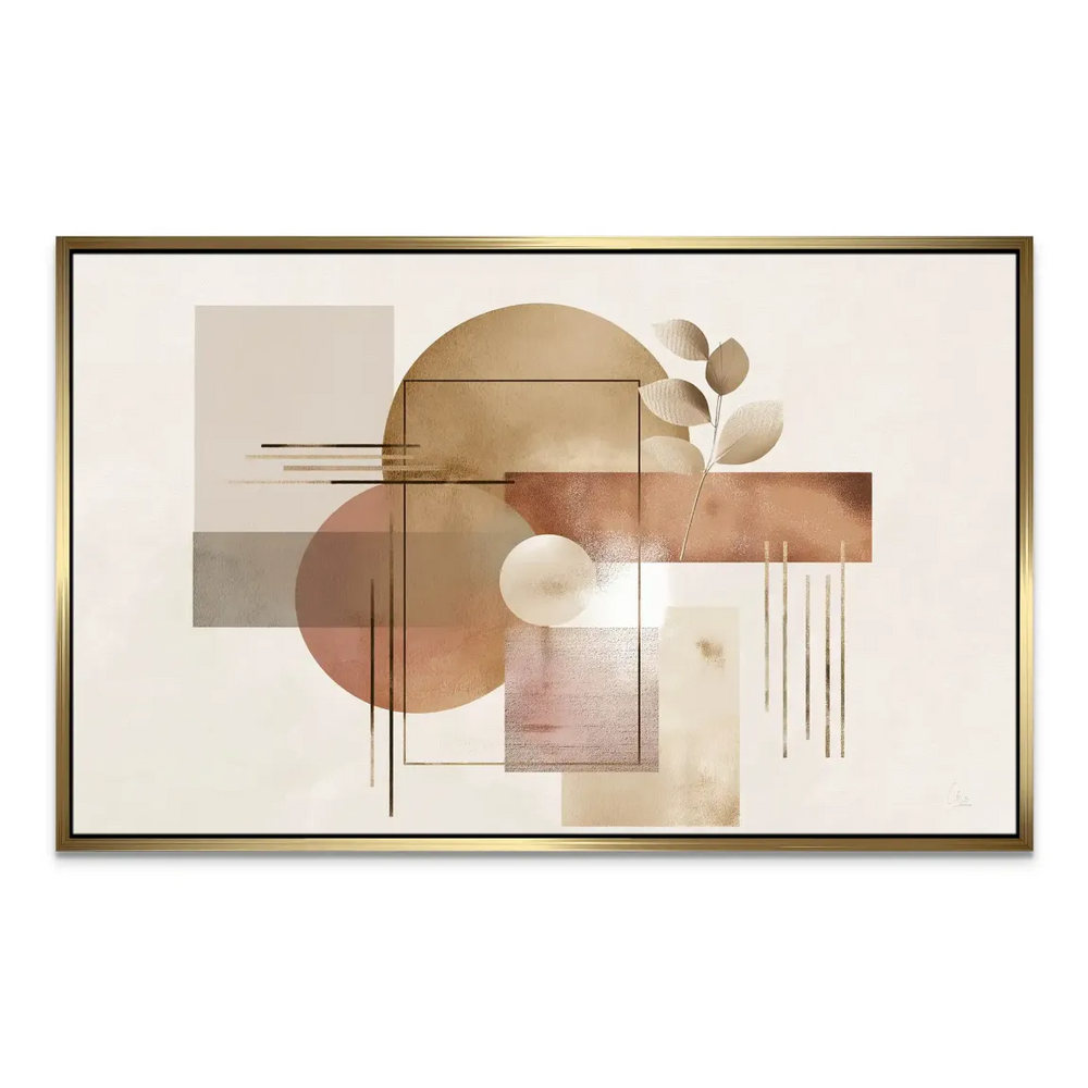 Living room wall with Silent Balance art adding calm sophistication