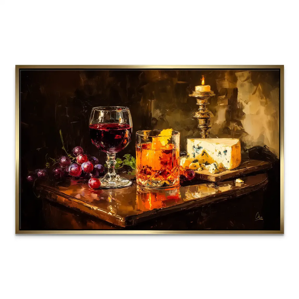 Wine & Pleasure Canvas Print: Luxurious Still Life Wall Art - Image 5