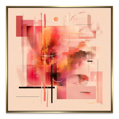 Warm-toned abstract wall piece suitable for minimalist living rooms and bedrooms.