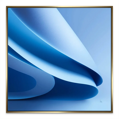 Depthful blue abstract artwork suitable for living rooms and bedrooms.
