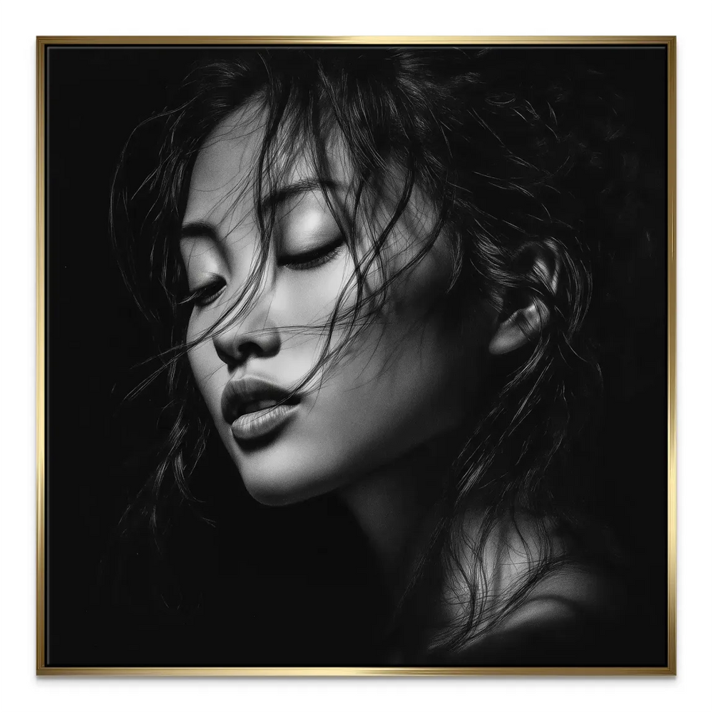 Modern fine art portrait for minimalist and contemporary interiors.