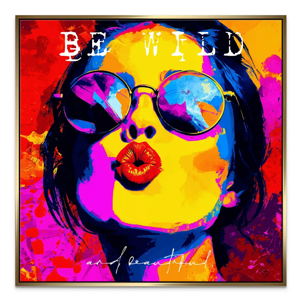 Rebellious, confident woman pop art perfect for living rooms or studios