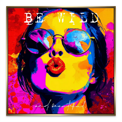 Rebellious, confident woman pop art perfect for living rooms or studios