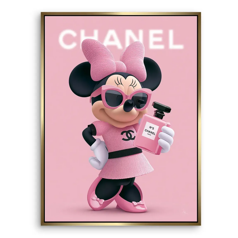 Luxurious yet whimsical wall art for feminine, fashion-forward interiors.