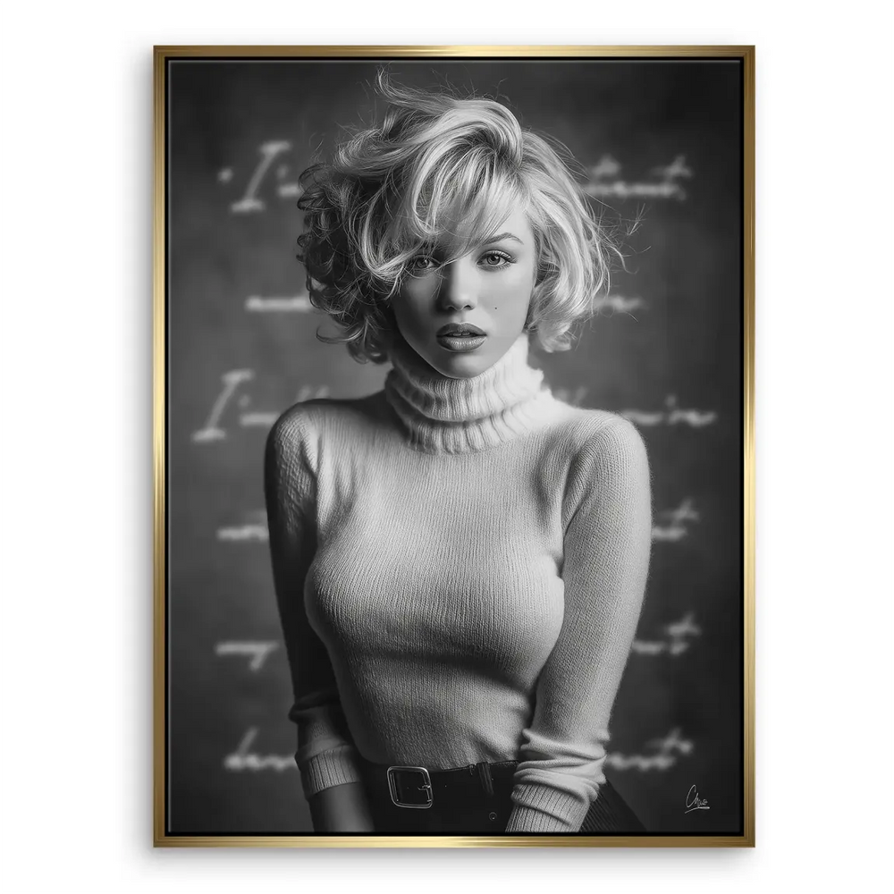 Marilyn Monroe Icon Canvas Print - Timeless Black & White Wall Art - Image 6