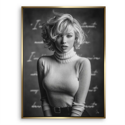 Marilyn Monroe Icon Canvas Print - Timeless Black & White Wall Art - Image 6