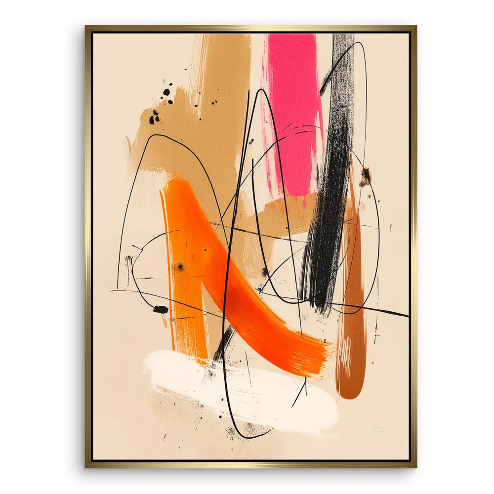 Minimalist yet expressive artwork for industrial interior styles