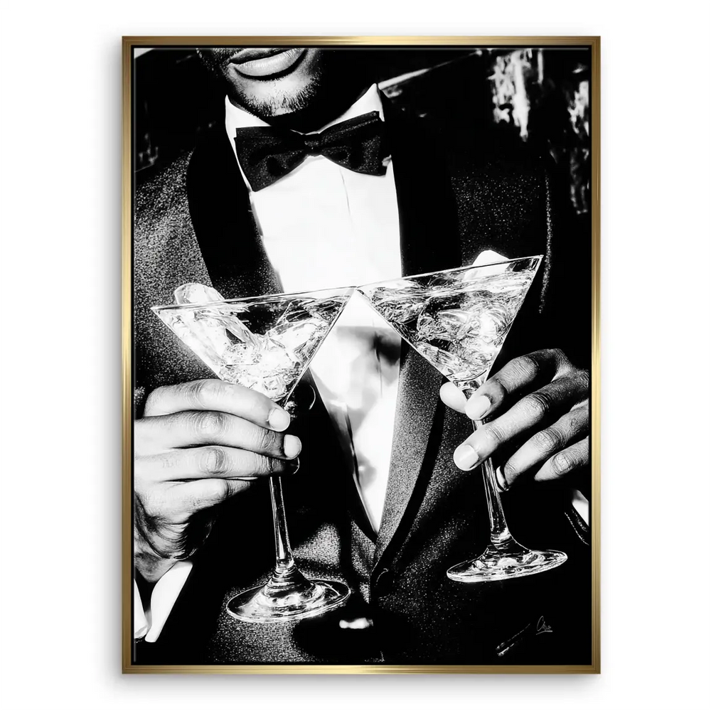 Gentleman Style Canvas Print - Black & White Tuxedo Wall Art - Image 5