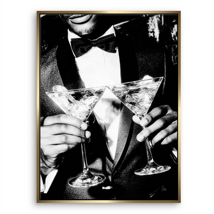Gentleman Style Canvas Print - Black & White Tuxedo Wall Art - Image 5