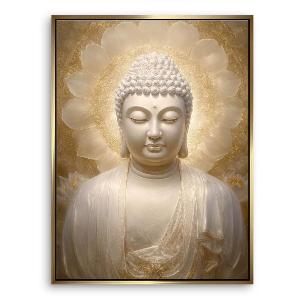 Buddha wall art suited for meditation spaces or tranquil bedrooms.