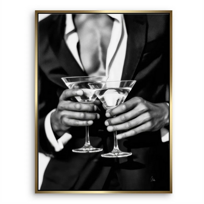 Classic Hollywood glamour inspired canvas art