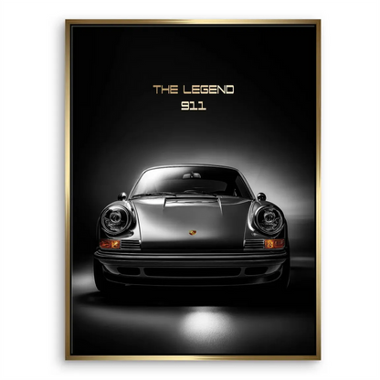 Porsche 911 canvas art ideal for industrial interior design