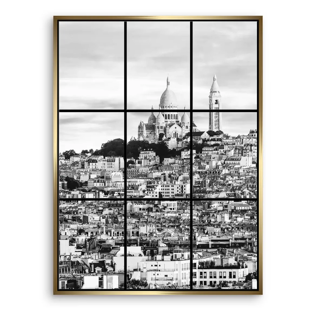 Timeless Montmartre cityscape wall decor for living rooms or offices