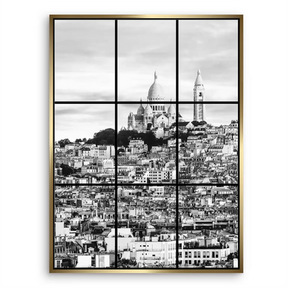 Timeless Montmartre cityscape wall decor for living rooms or offices