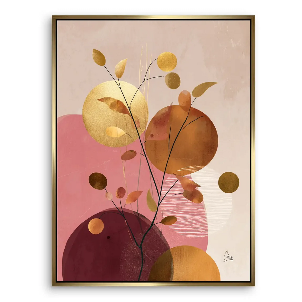 Modern minimalist yet boho chic abstract wall art suitable for living rooms