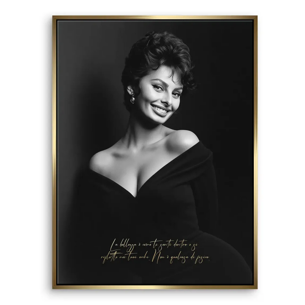 Sophia Loren Smile Canvas Print – Classic Hollywood Portrait - Image 5