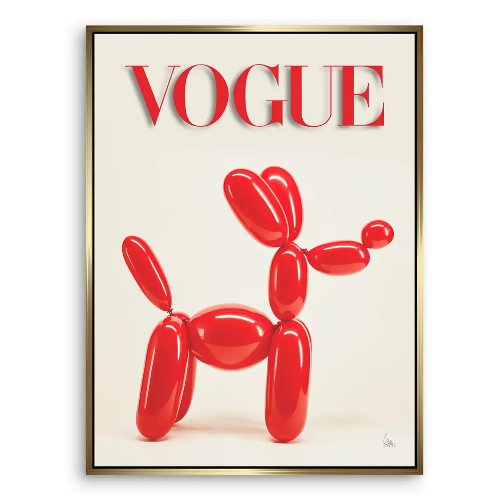 Contemporary fashion art with minimalist composition on canvas