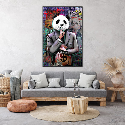 success-panda-graffiti-pop-canvas-print