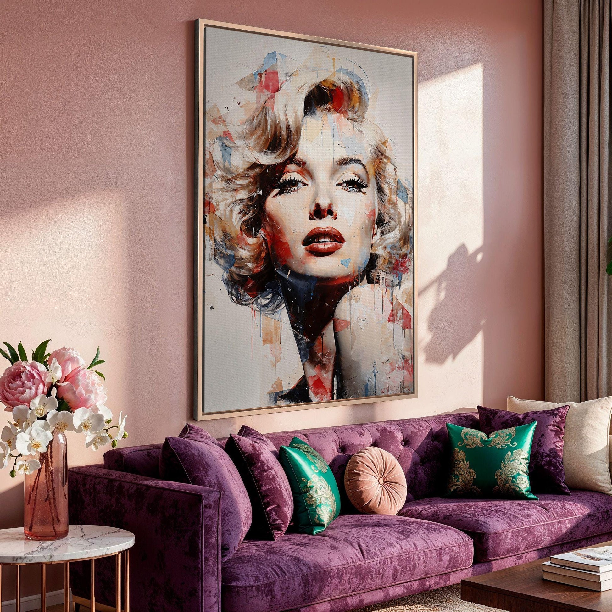 Statement piece of modern wall decor perfect for eclectic interiors