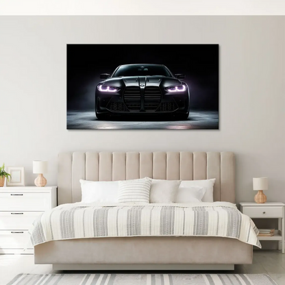 BMW M4 canvas print ideal for modern minimalist interiors