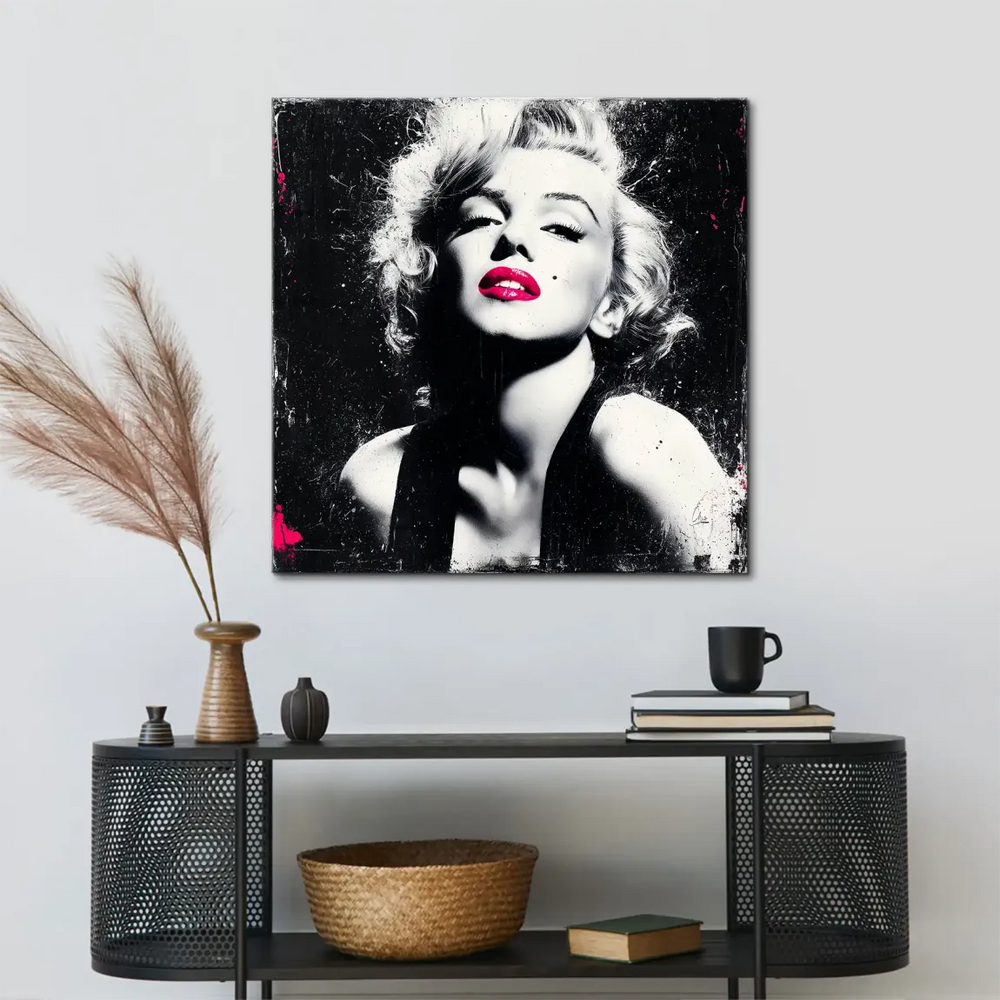 High-contrast film-noir inspired portrait for modern industrial interiors