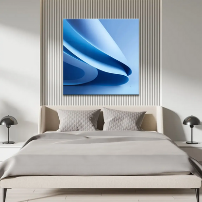 Minimalist modern wall art featuring undulating shapes and soft highlights.