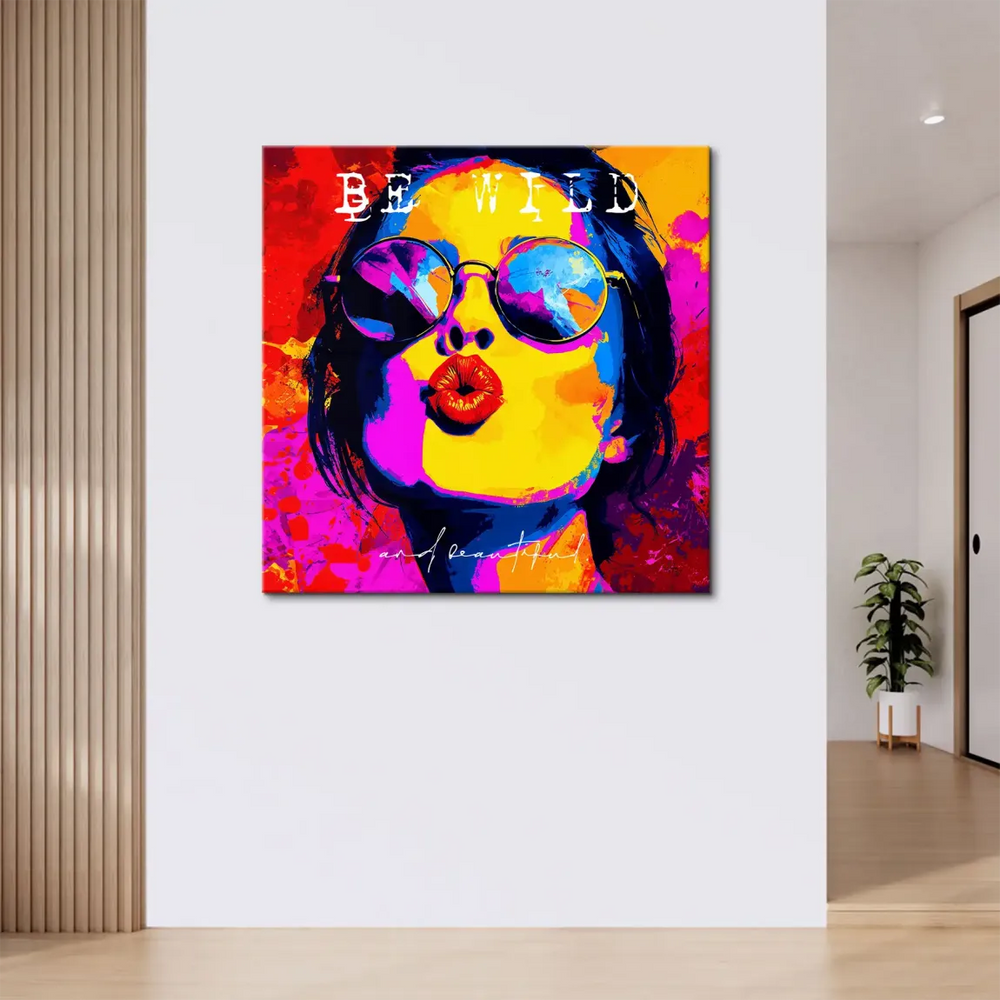 Energetic street-art inspired composition for modern interiors