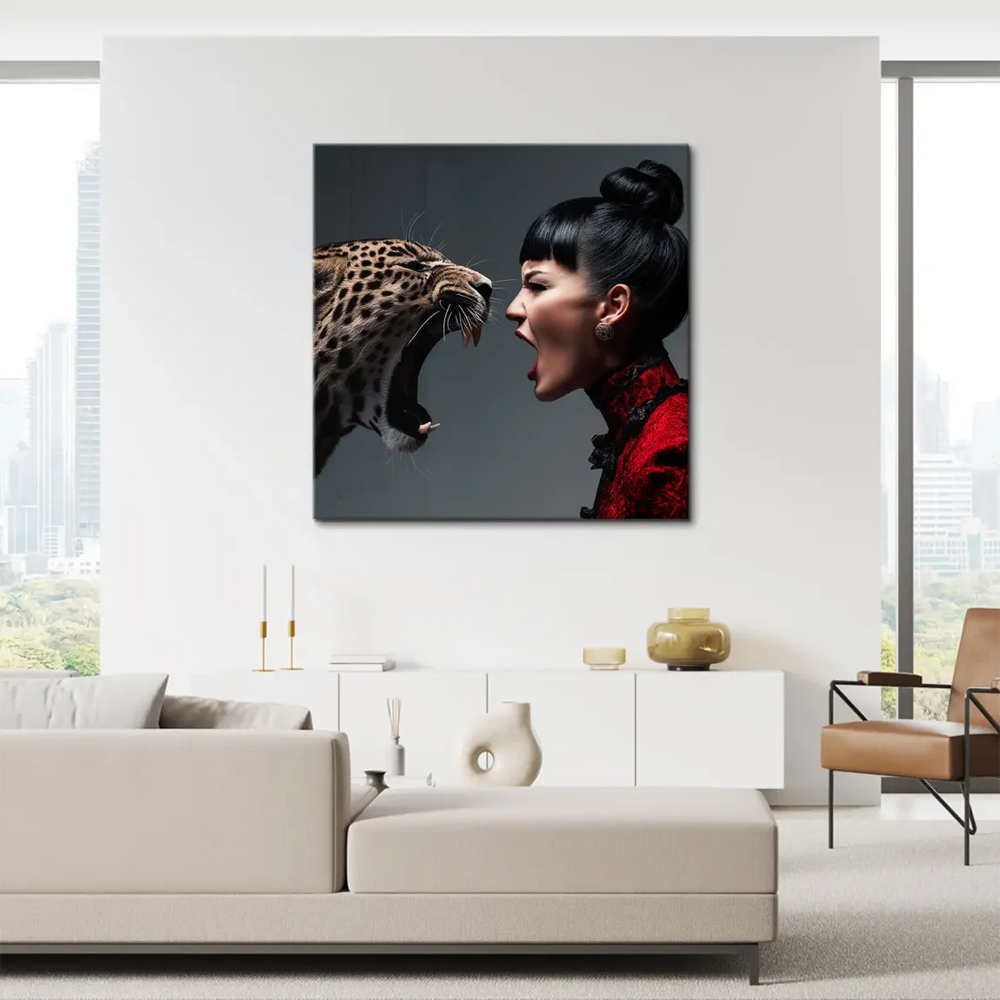 Modern wall art focal point for living room or office decor.