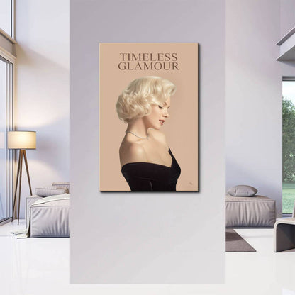 Golden Age of Hollywood inspired wall art on canvas