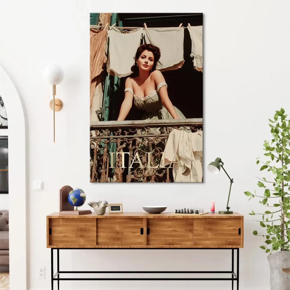 Canvas wall art with the Italy motif anchoring European charm