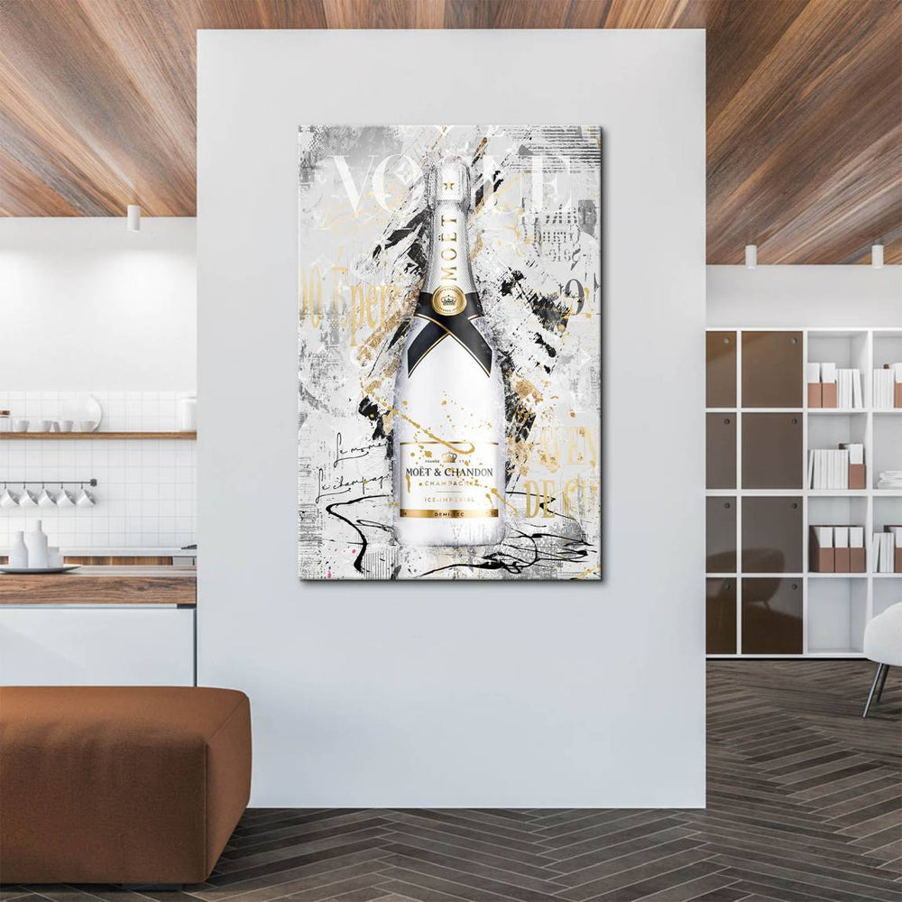 Bold pop art and street art fusion in grayscale tones.