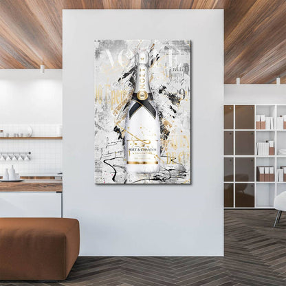 Bold pop art and street art fusion in grayscale tones.