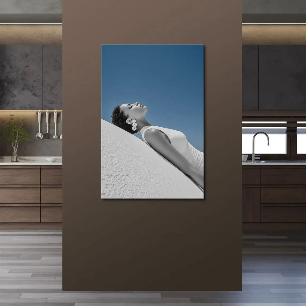 Contemporary wall art suitable for modern living rooms and bedrooms.