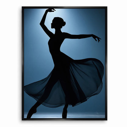 Artful depiction of ballet in a contemporary, refined style.