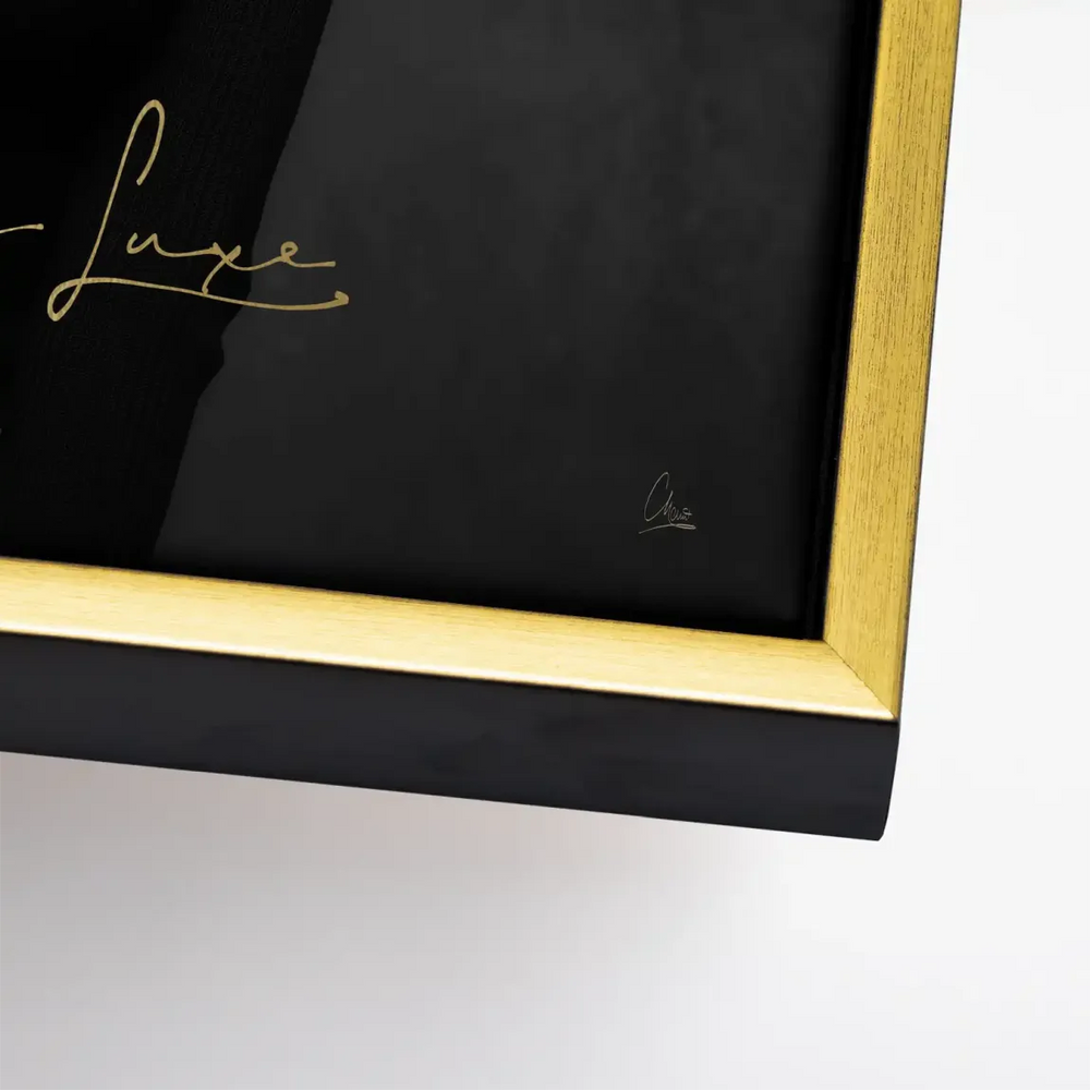 Dressing area decor featuring Marilyn Monroe artwork with luxury branding aesthetics
