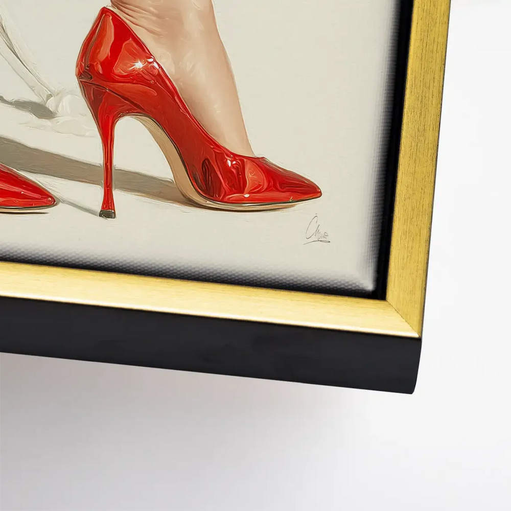 Red Heels Delight Canvas Print - Glam Wall Art for Modern Interiors - Image 8