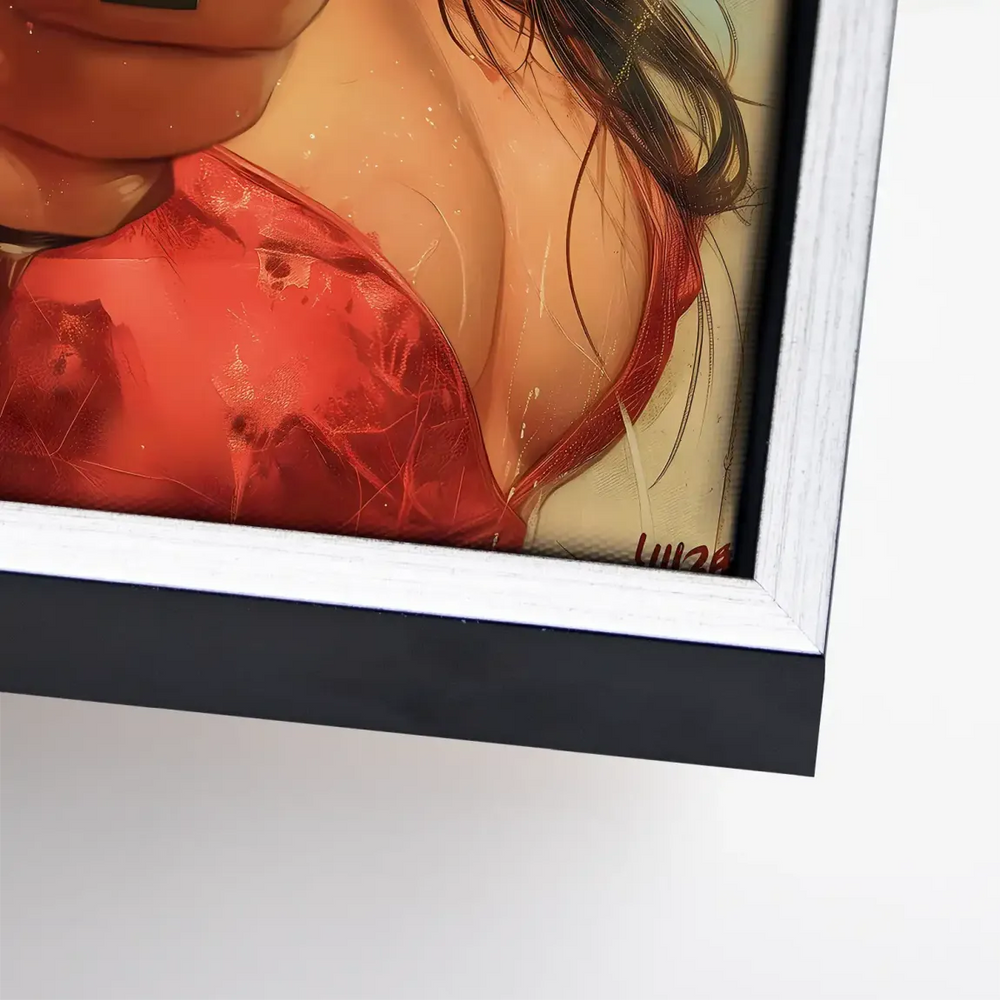 Neo-noir canvas art ideal for game rooms or industrial-style interiors.