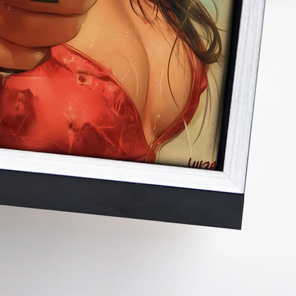 Neo-noir canvas art ideal for game rooms or industrial-style interiors.